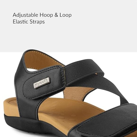 My Soft Women's Sandals Size 7 in Black - Picture 5 of 11